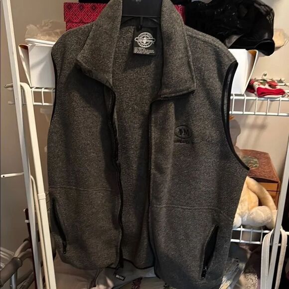 Jackets & Blazers - Phi Mu logo sorority - Gray Fleece Vest, Barndance ‘99 vintage !